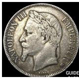 1868 France Silver 5 Francs