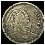 1957 Egypt Silver 5 Piastres