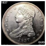 1837 Capped Bust Half Dollar CHOICE BU