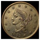 1842 Braided Hair Large Cent UNCIRCULATED