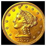 1877-S Gold $2.50 Liberty Head Quarter Eagle CLOSE
