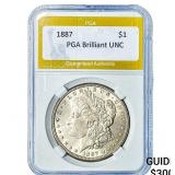 1887 Morgan Silver Dollar PGA Brilliant UNC