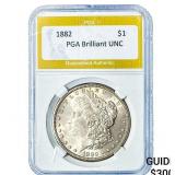 1882 Morgan Silver Dollar PGA Brilliant UNC