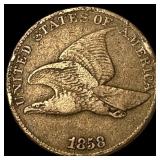 1858 Flying Eagle Cent NEARLY UNCIRCULATED