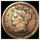 1852 Braided Hair Large Cent LIGHTLY CIRCULATED