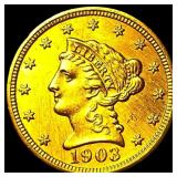 1903 Liberty Head Gold Quarter Eagle $2.50 CLOSELY