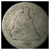 1861 Seated Liberty Quarter HIGH GRADE