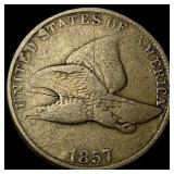 1857 Flying Eagle Cent LIGHTLY CIRCULATED