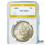 1886 Morgan Silver Dollar PGA MS63