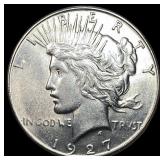 1927-S Silver Peace Dollar UNCIRCULATED