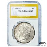 1881-O Morgan Silver Dollar PGA Brilliant UNC