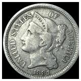 1881 Nickel Three-Cent Piece LIGHTLY CIRCULATED
