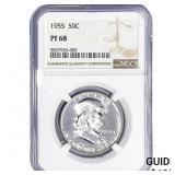 1955 Franklin Half Dollar NGC PF68