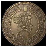 1662 Salzburg Silver Thaler CLOSELY UNCIRCULATED