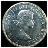 1964 Canada Silver Dollar Charlottetown GEM BU