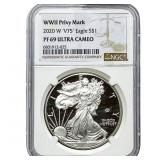 2020-W Silver Eagle NGC PF69 Ultra Cameo