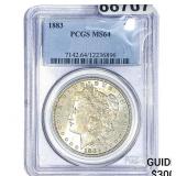 1883 Morgan Silver Dollar PCGS MS64
