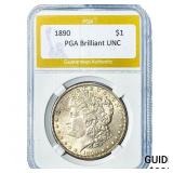 1890 Morgan Silver Dollar PGA Brilliant UNC