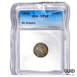1838 Seated Liberty Half Dime ICG VF35