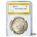 1884-O Morgan Silver Dollar PGA Brilliant UNC