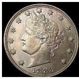 1883 w/Cents Liberty Head Nickel CLOSELY  UNCIRCU