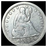 1853 Arrows Seated Liberty Quarter NEARLY UNCIRCUL