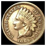 1864 Bronze Indian Head Cent NEARLY UNCIRCULATED