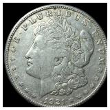 1921-S Silver Morgan Dollar NEARLY UNCIRCULATED