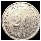China Kwang-Tung Province Silver 20 Cents