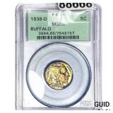 1938-D Buffalo Nickel PCGS MS65