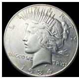 1934 Silver Peace Dollar CLOSELY UNCIRCULATED