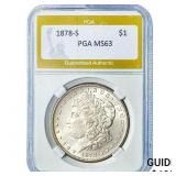 1878-S Morgan Silver Dollar PGA MS63