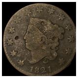 1821 Large Cent NICELY CIRCULATED