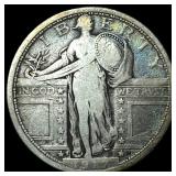 1917-S Type 1 Standing Liberty Quarter NEARLY UNCI