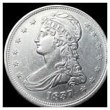 1837 Capped Bust Half Dollar CLOSELY  UNCIRCULATE