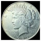 1927 Silver Peace Dollar UNCIRCULATED