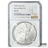 2000 Silver Eagle NGC MS69