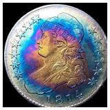 1814 Toned Capped Bust Half Dollar CLOSELY  UNCIR