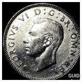 1944 Great Britain Silver 1 Shilling