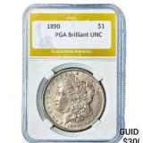 1890 Morgan Silver Dollar PGA Brilliant UNC