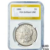 1886 Morgan Silver Dollar PGA Brilliant UNC