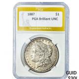 1887 Morgan Silver Dollar PGA Brilliant UNC
