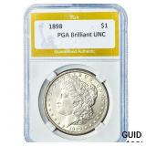 1898 Morgan Silver Dollar PGA Brilliant UNC
