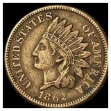 1862 Indian Head Cent CLOSELY UNCIRCULATED