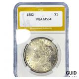1882 Morgan Silver Dollar PGA MS64
