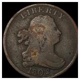 1802 Copper Half Cent LIGHTLY CIRCULATED