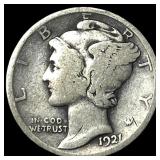 1921 Mercury Dime LIGHTLY CIRCULATED
