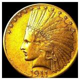 1911 Indian Head Eagle $10 Gold Coin UNCIRCULATED