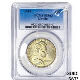 1918 Illinois Half Dollar PCGS MS63