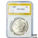 1889 Morgan Silver Dollar PGA MS63